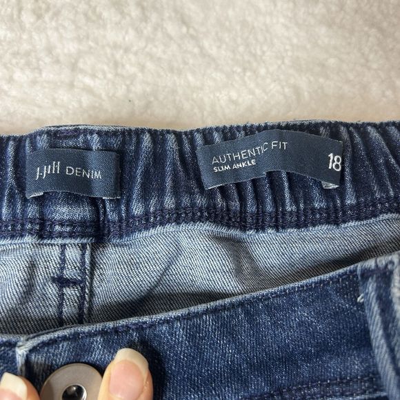 J Jill Womens Authentic Fit Slim Ankle Size 18 Blue Casual Norm Core - Picture 3 of 9